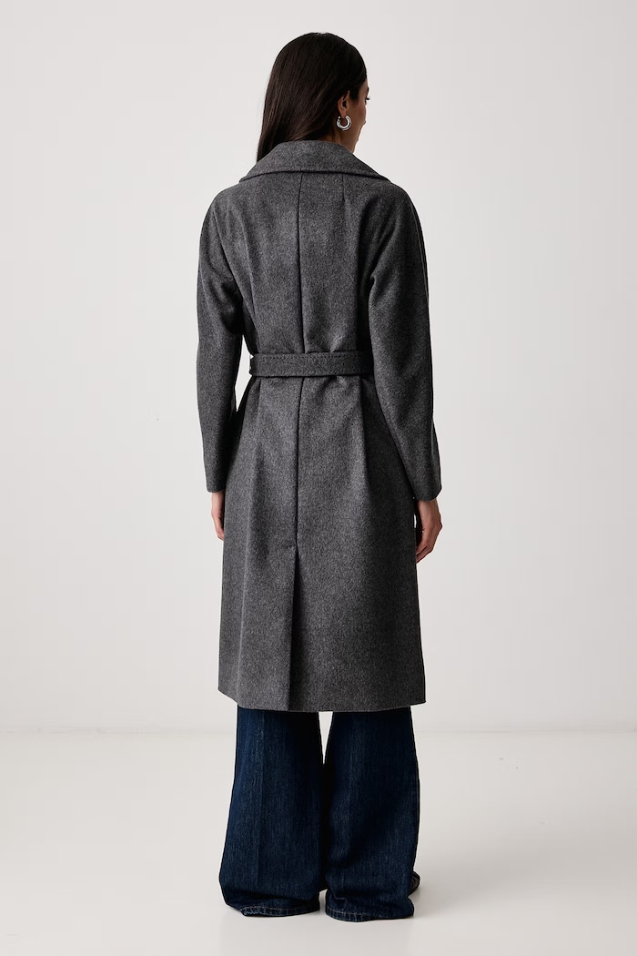 Îmbrăcăminte Weekend Max Mara Palton pentru femei din lână WKDRESINA 2625016102600 gri