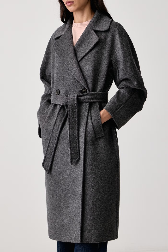Palton pentru femei din lână WKDRESINA Weekend Max Mara 2625016102600 gri