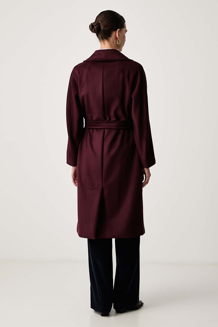 Oblečenie Weekend Max Mara Plášť dámsky vlnený WKDRESINA 2625016102600 burgundské