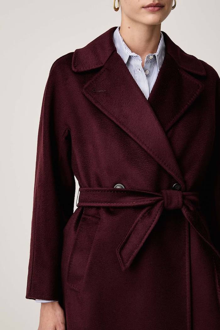 Plášť dámsky vlnený WKDRESINA Weekend Max Mara 2625016102600 burgundské