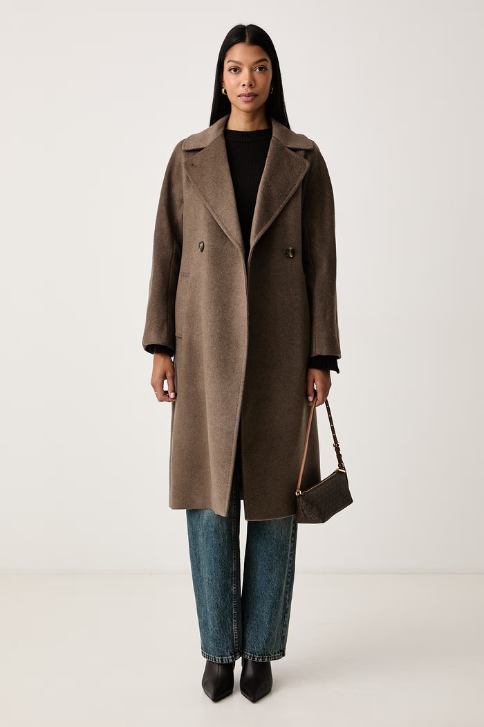 Weekend Max Mara Płaszcz damski wełniany WKDRESINA 2625016102600 brązowy AW26