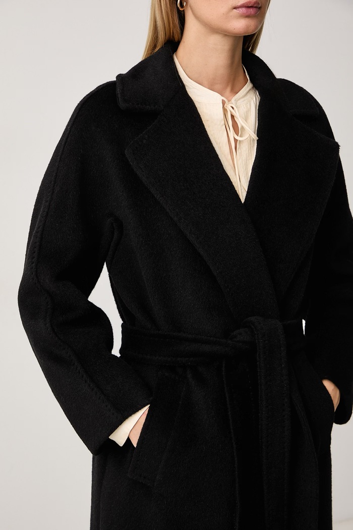 Plášť dámsky s vlnou WKDTEMPERA Weekend Max Mara 2625016072600 čierna