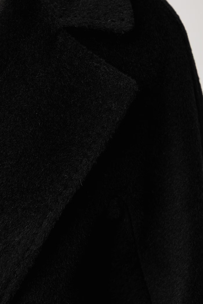 Weekend Max Mara Płaszcz damski z wełną WKDTEMPERA 2625016072600 czarny AW26