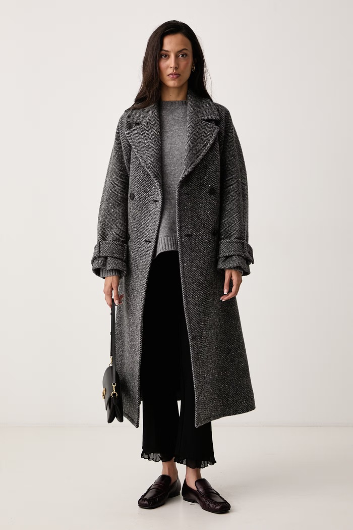 Weekend Max Mara Płaszcz damski wełniany WKDTEMA 2625016042600 szary AW26