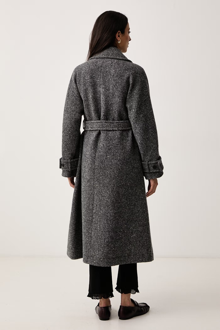 Odzież Weekend Max Mara Płaszcz damski wełniany WKDTEMA 2625016042600 szary