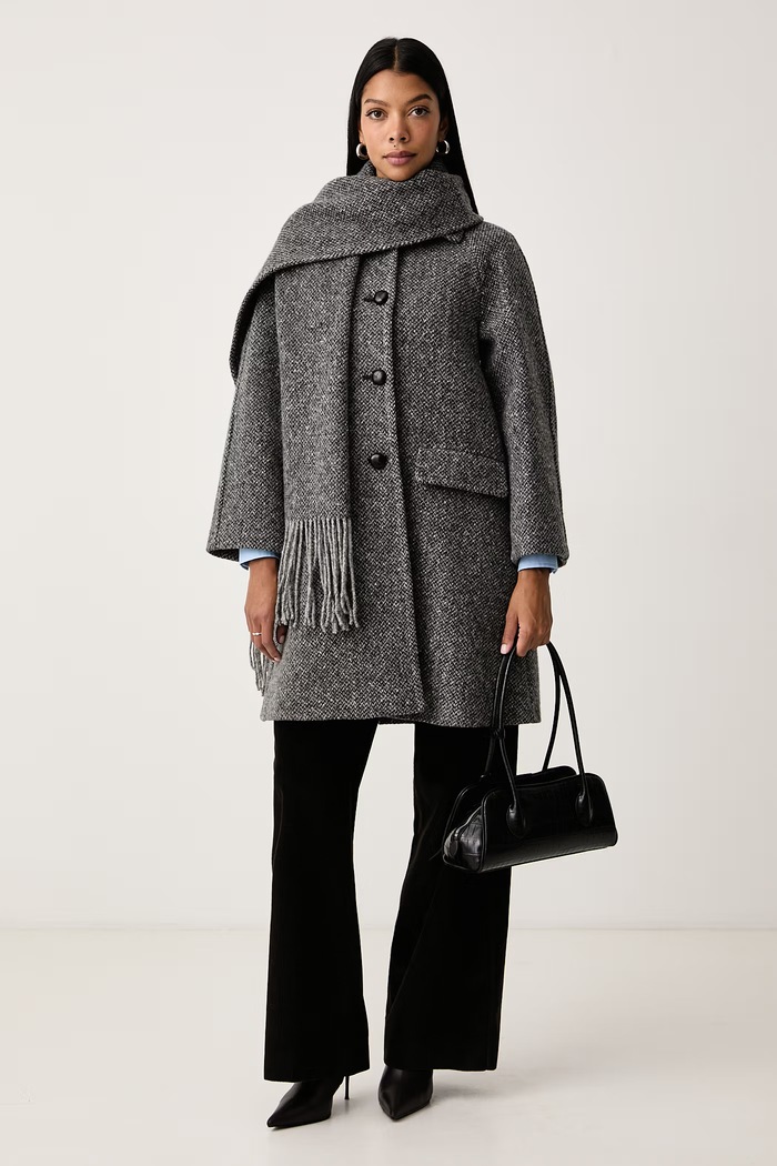 Weekend Max Mara Płaszcz damski z wełną WKDLATINO 2625016032600 szary AW26