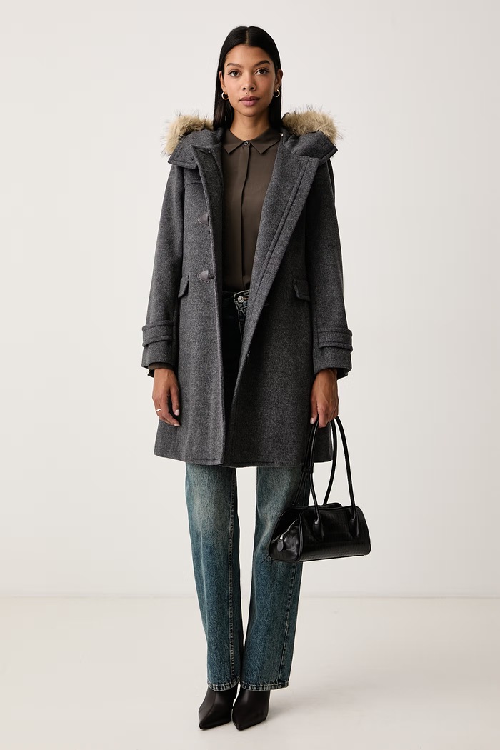 Weekend Max Mara Płaszcz damski wełniany WKDEPICA 2625016012600 szary AW26