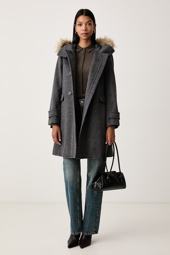 Weekend Max Mara Płaszcz damski wełniany WKDEPICA 2625016012600 szary AW26