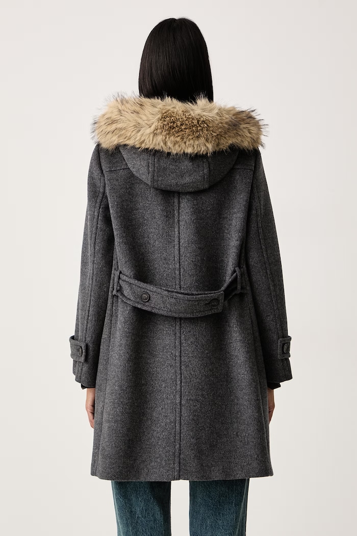 Odzież Weekend Max Mara Płaszcz damski wełniany WKDEPICA 2625016012600 szary