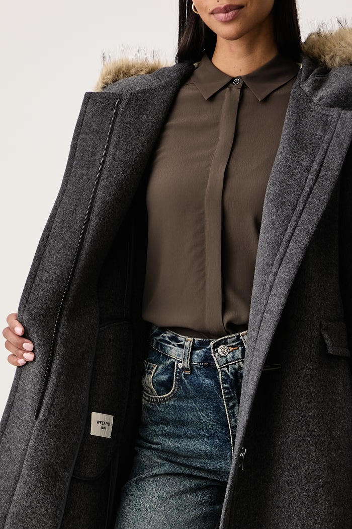 Weekend Max Mara Płaszcz damski wełniany WKDEPICA 2625016012600