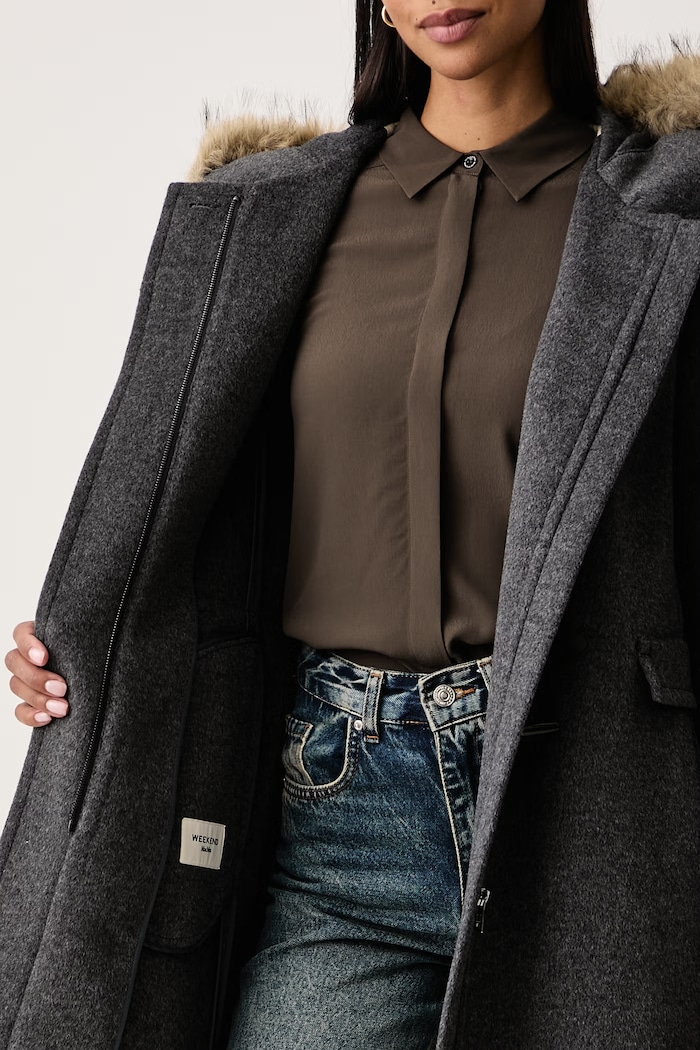 Weekend Max Mara Płaszcz damski wełniany WKDEPICA 2625016012600