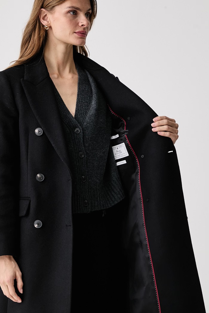 Tommy Hilfiger Cappotto elegante da donna con lana WW0WW51525