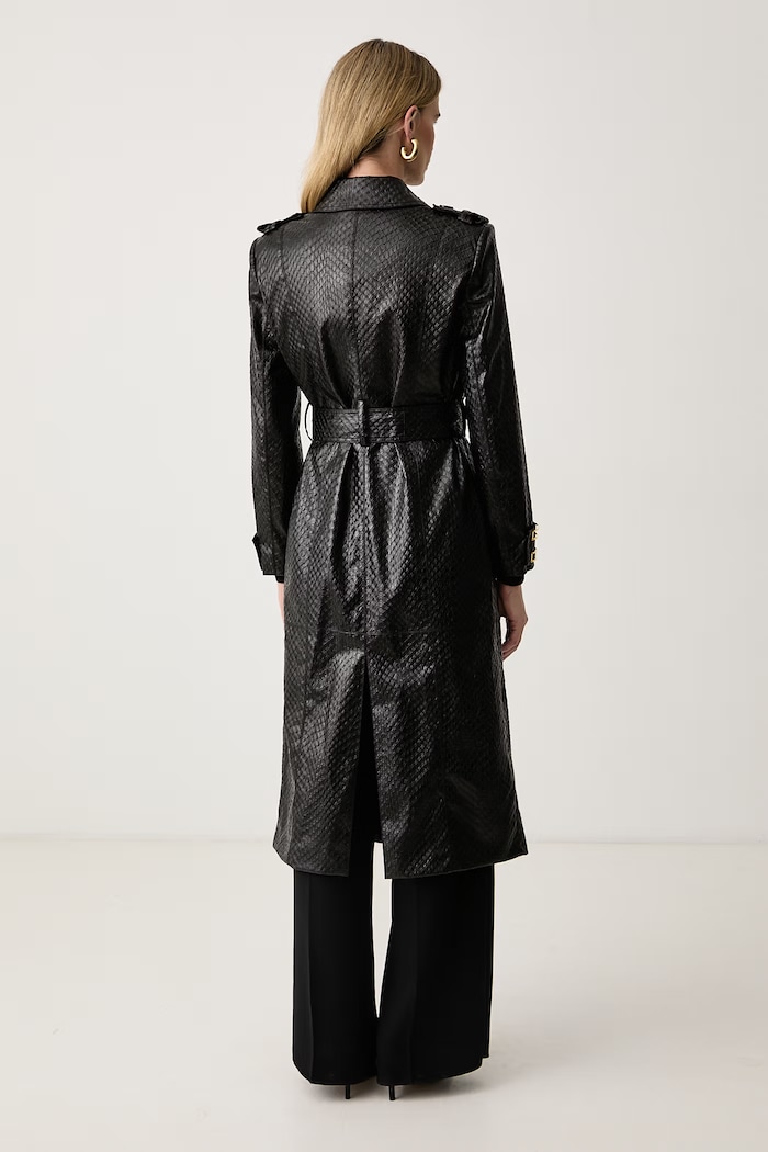 Odzież Elisabetta Franchi Płaszcz damski SP01467E2 czarny