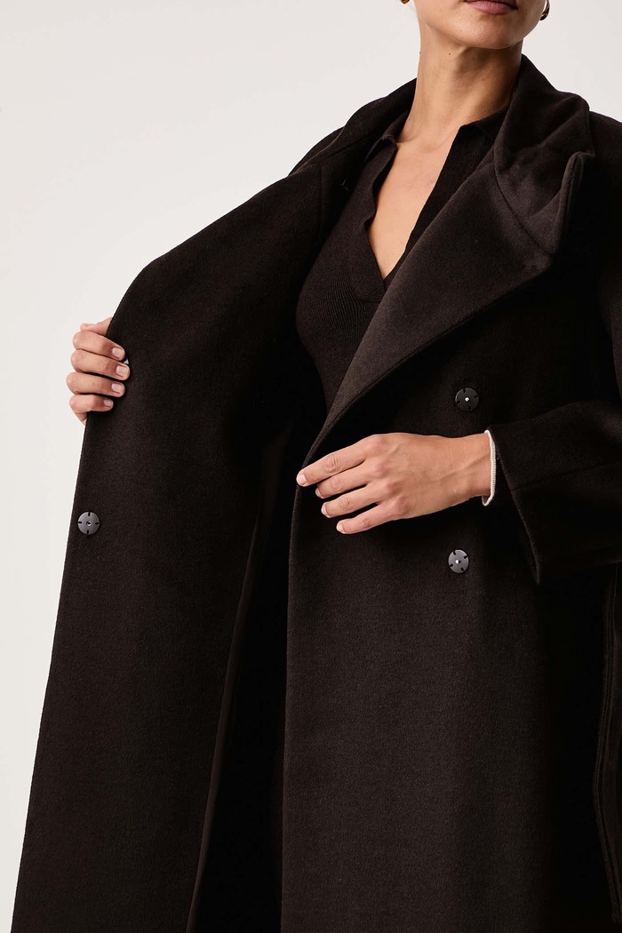 Armani Exchange Kaput za žene s dodatkom vune XW002447.AF26076