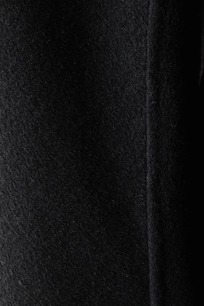 Cappotto da donna con lana Sisley nero 2X9FLN07D