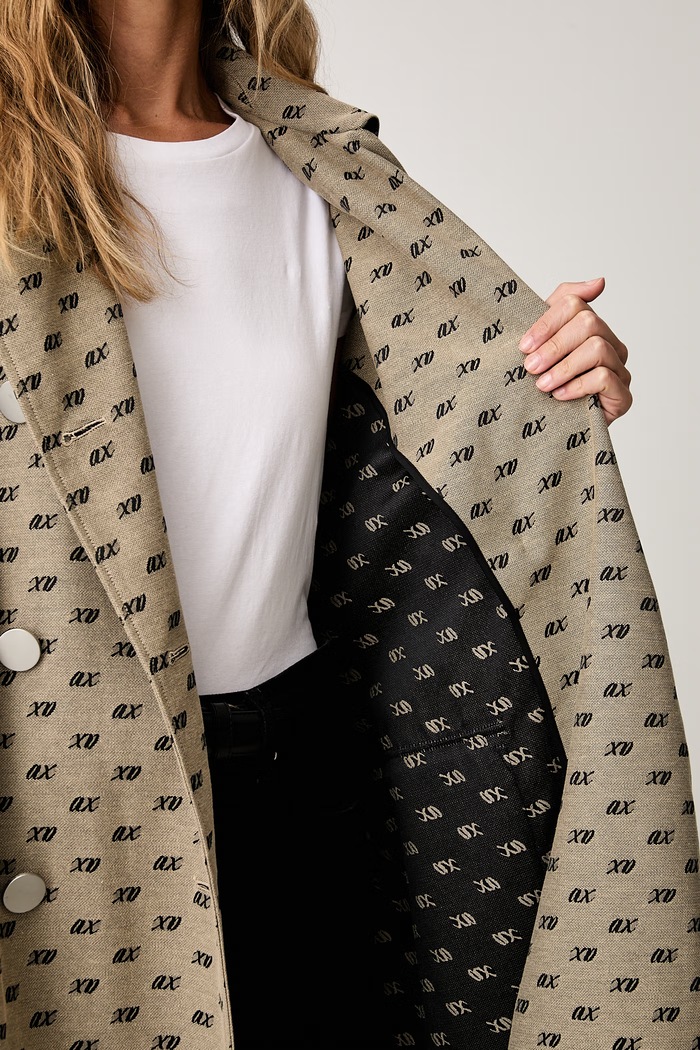 Armani Exchange trencz damski z bawełną XW002437.AF26063