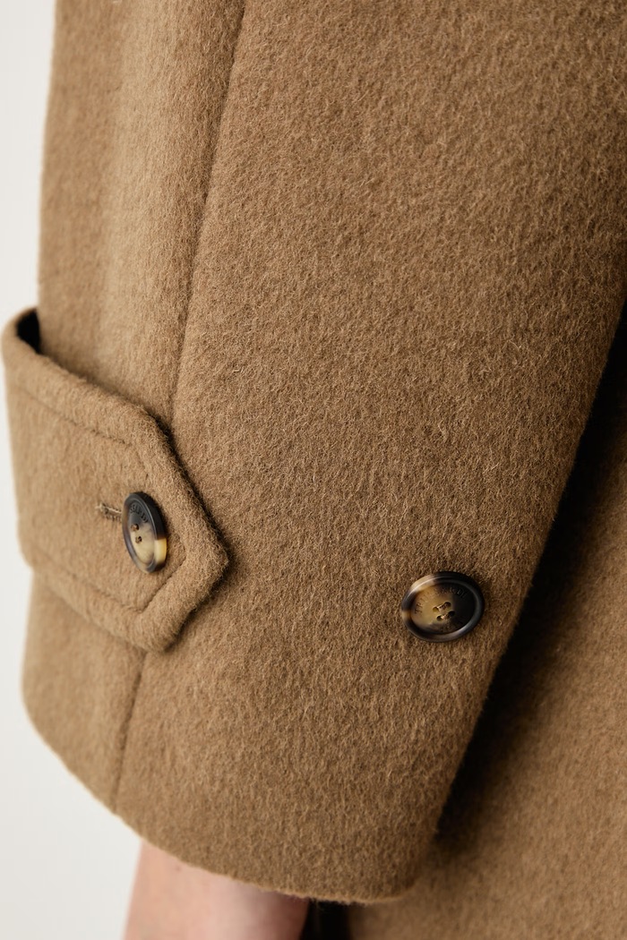 Trussardi Płaszcz dwustronny damski z wełną 0007A000450N