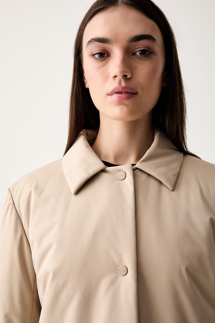 MM by Max Mara płaszcz damski MMLESODO beżowy 2626496017600