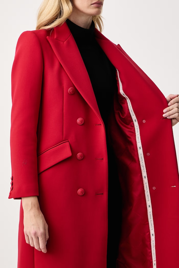 Elisabetta Franchi Elegancki płaszcz damski CP00866E2