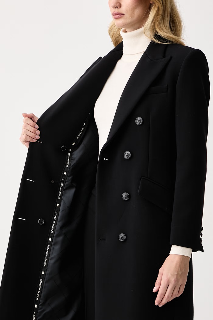 Elisabetta Franchi Elegancki płaszcz damski CP00866E2