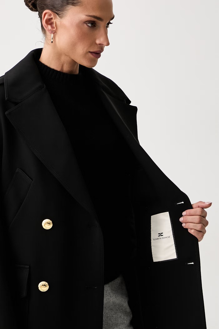 Elisabetta Franchi elegancki płaszcz damski CP00766E2
