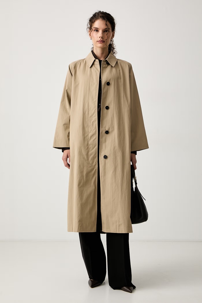 Weekend Max Mara Trencz damski z bawełną WKDANGUS 2625026041600 beżowy AW26