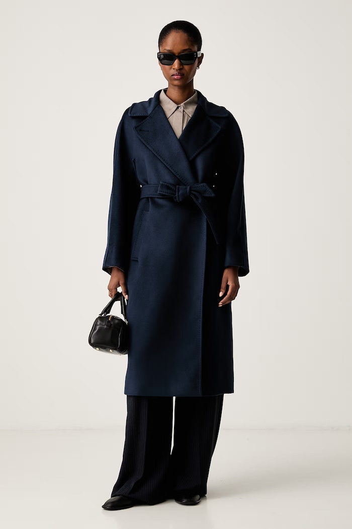 Weekend Max Mara пальто жіноче вовняне WKDRESINA 2625016021600 темно-синій AW26
