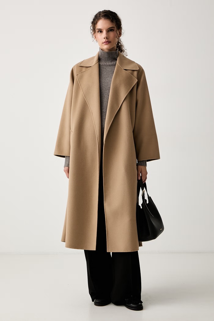 Weekend Max Mara Płaszcz damski wełniany WKDOPEROSO 2625016011600 beżowy AW26