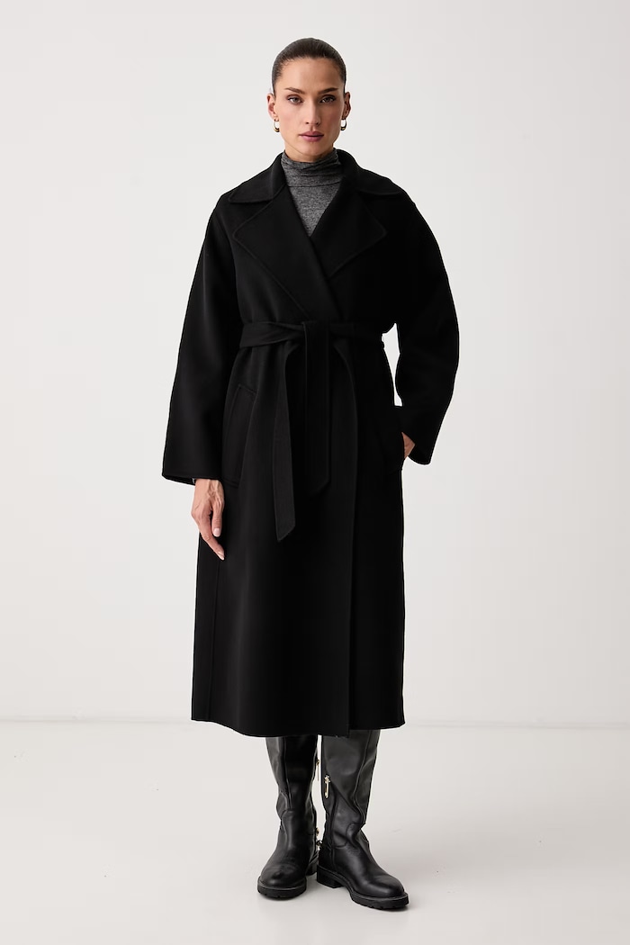 Weekend Max Mara Plášť dámsky vlnený WKDOPEROSO čierna 2625016011600