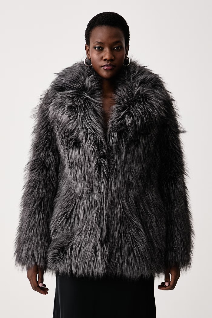 Zadig&Voltaire Kratki kaput za žene FAUNE siva WWCO01267