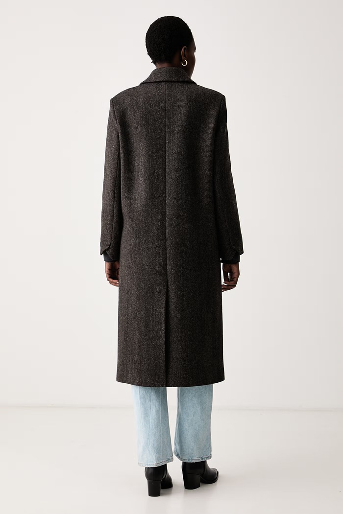 Odjeća Zadig&Voltaire Kaput za žene s vunom MIO WWCO01264 smeđa