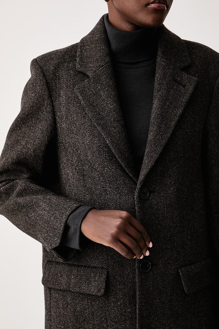 Kaput za žene s vunom MIO Zadig&Voltaire WWCO01264 smeđa