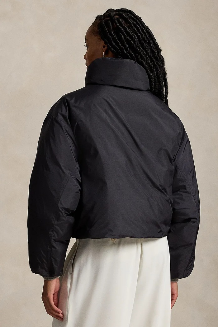 Polo Ralph Lauren POLY TAFF-WVN-COAT kurtka puchowa damska 211B17279001 czarny AW26