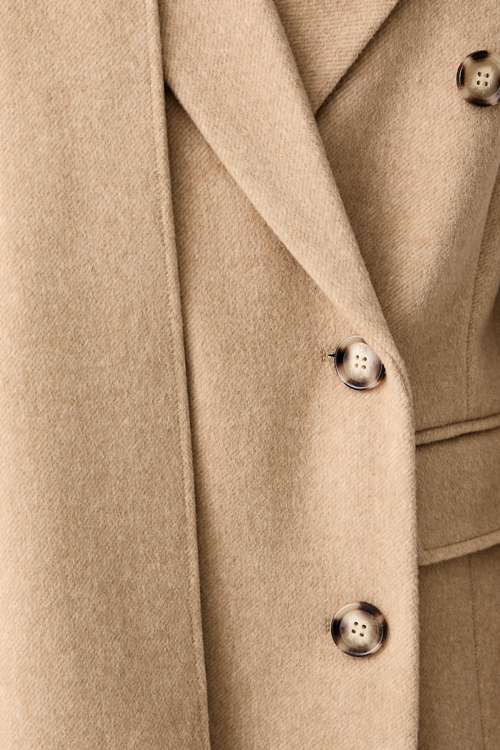 Twinset Płaszcz damski z wełną 262LI2DBB