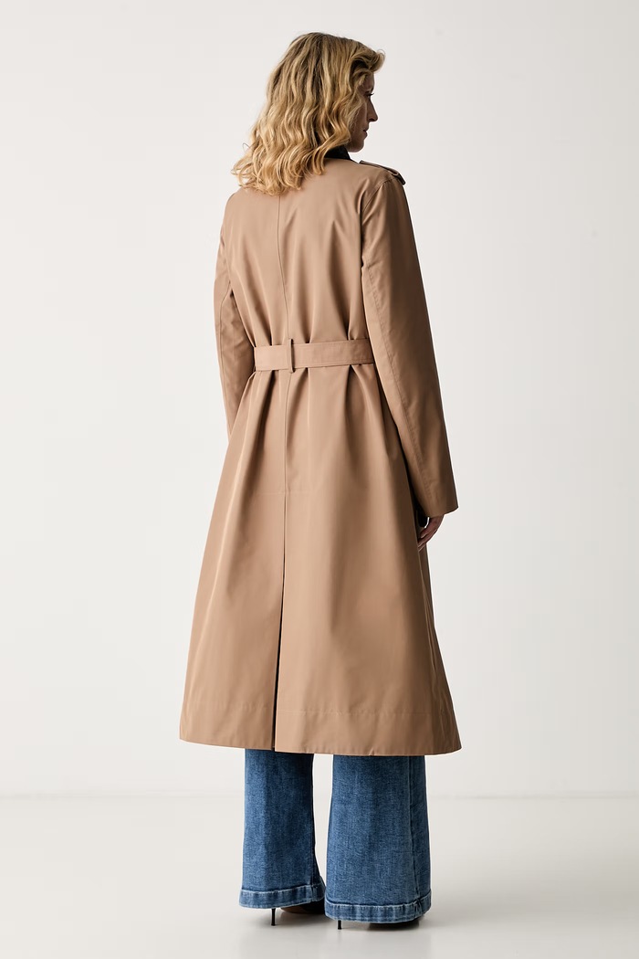 Abbigliamento Karl Lagerfeld cappotto da donna con cotone B3W15031 beige