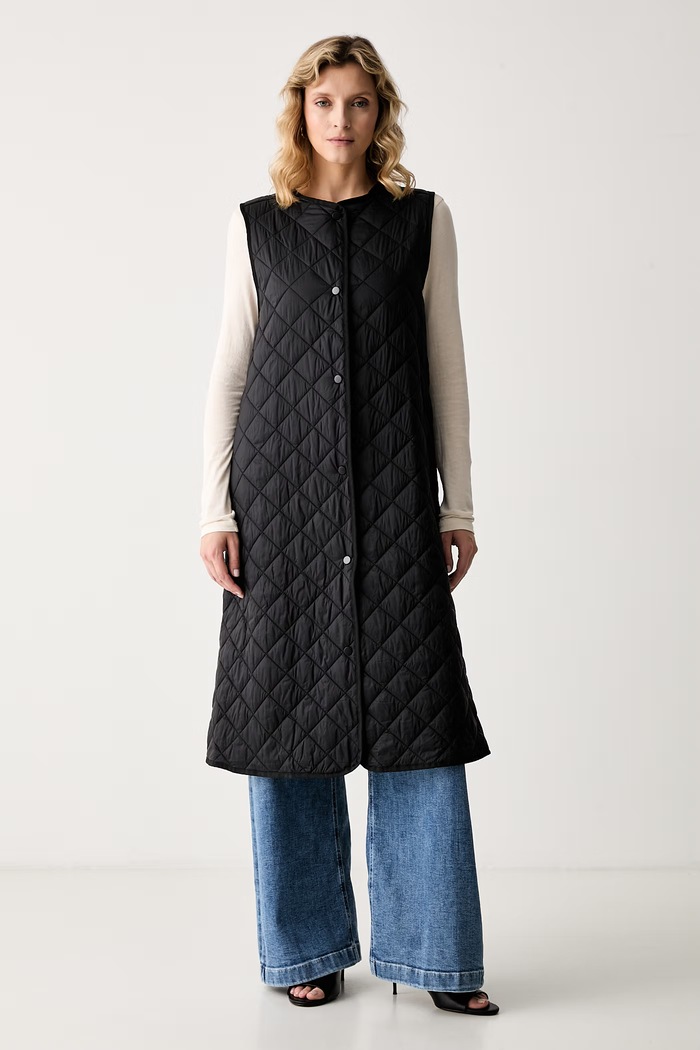 Karl Lagerfeld cappotto da donna con cotone beige B3W15031