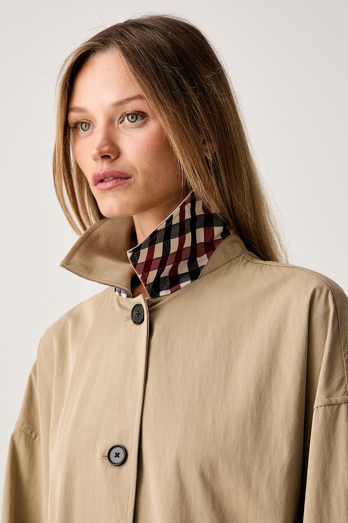 Tommy Hilfiger trenčkot ženski WW0WW49842 bež