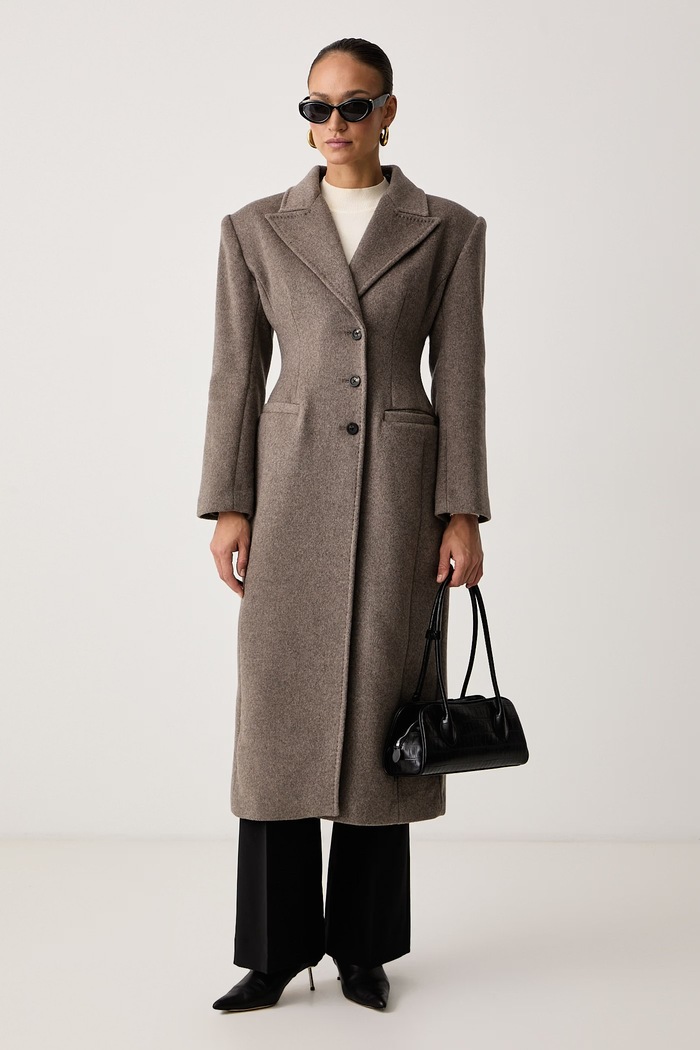 Marciano by Guess Plašč ženski z volno ANGELA G6BL29.W6080 bež AW26