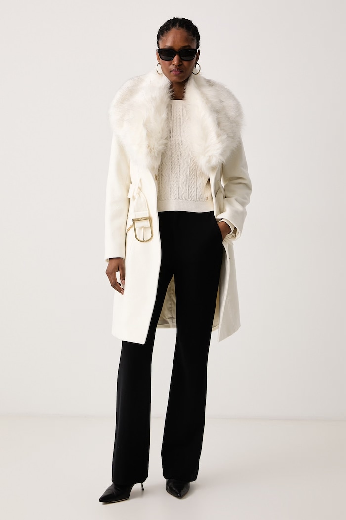 Marciano by Guess Płaszcz męski z wełną NEW ALICE G6BL05.W4416 biały AW26