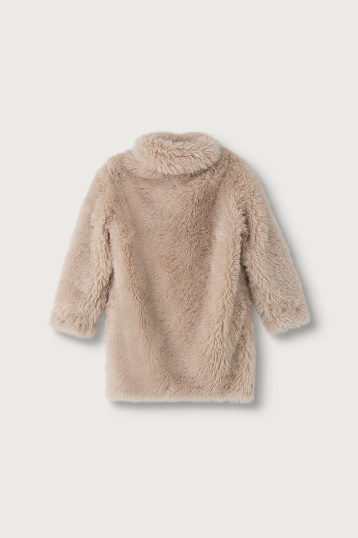 Guess Płaszcz ze sztucznego futra dziecięcy J6BL17.W4010.9BY2 beżowy AW26