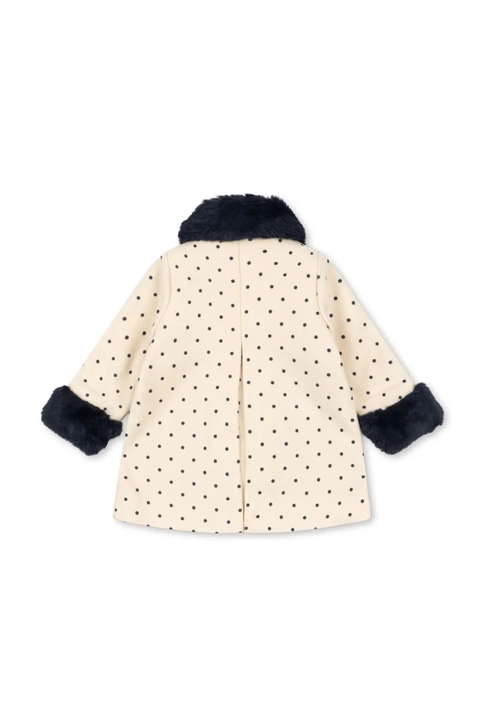 Dievča Konges Sløjd Plášť detský s vlnou PORSIA COAT KS105753.9BY2 béžová