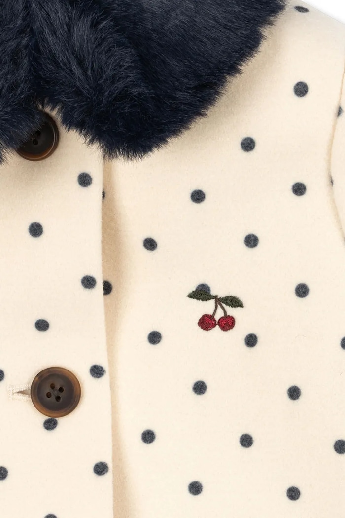 Plášť detský s vlnou PORSIA COAT Konges Sløjd KS105753.9BY2 béžová