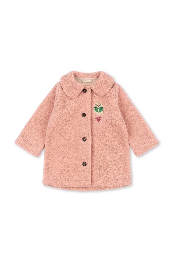 Konges Sløjd παλτό παιδικό φλις JODY COAT GRS KS105711.9BY2 ροζ AW26
