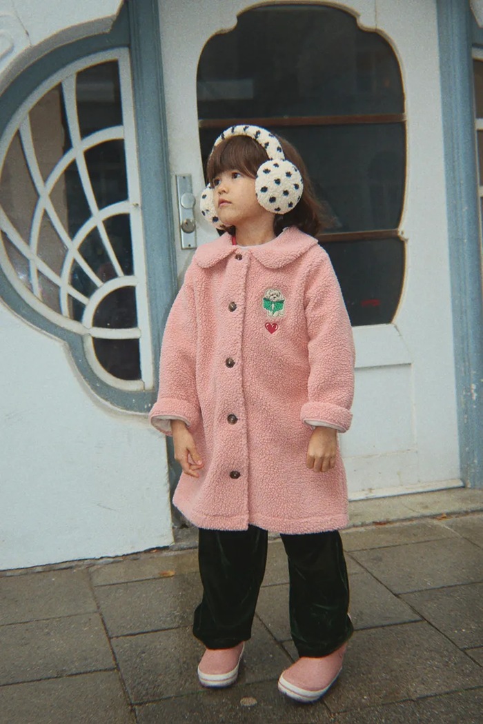 Konges Sløjd παλτό παιδικό φλις JODY COAT GRS KS105711.9BY2