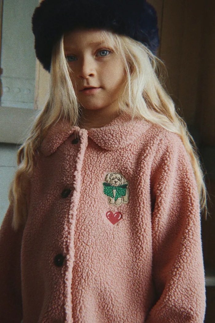 Konges Sløjd παλτό παιδικό φλις JODY COAT GRS KS105711.9BY2