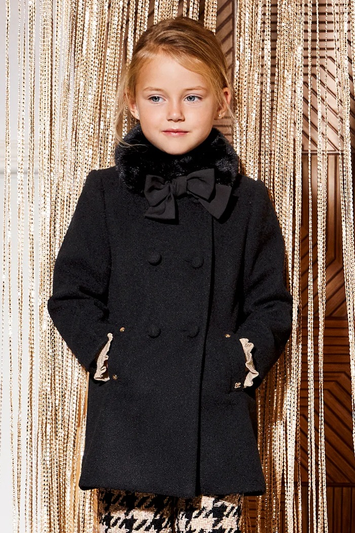 Abel&Lula elegantní kabát dětský 5888.2.Mini.9BY2 černá