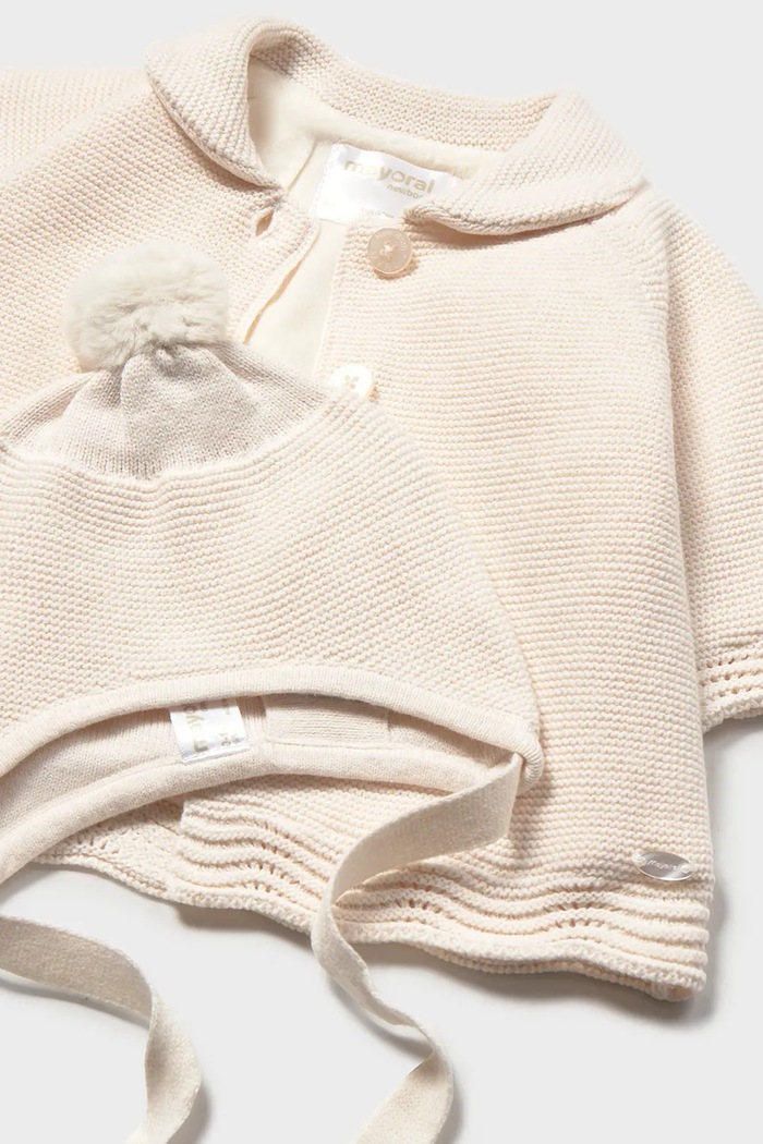 Kaput za bebe s pamukom Mayoral Newborn 2403.2K.Newborn.9BY2 bež