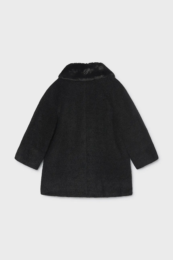 Mayoral Kabát z umelej kožušiny detský 4412.6G.Mini.9BY2 čierna AW26