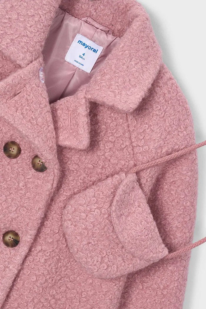 Mayoral kaput od umjetnog krzna za djecu roza 4411.6E.Mini.9BY2