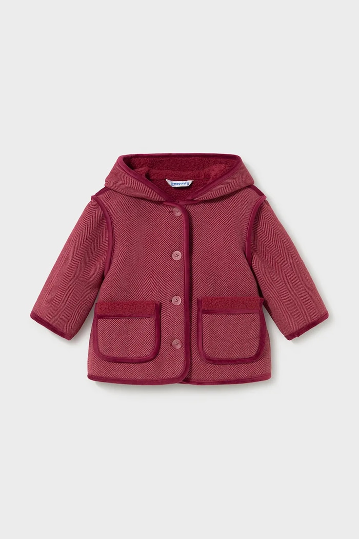 Mayoral пальто дитяче червоний 2434.4C.Baby.9BY2